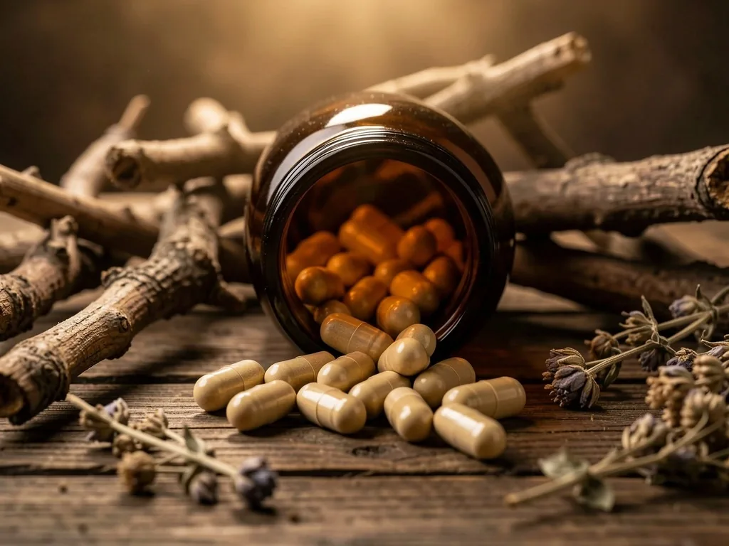 Natural botanical root ingredients used in Herbal Pria men's wellness supplements