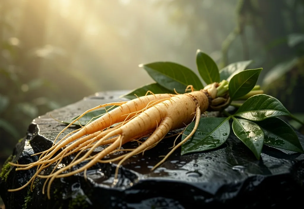 Natural adaptogen plants used in Herbal Pria energy formulas